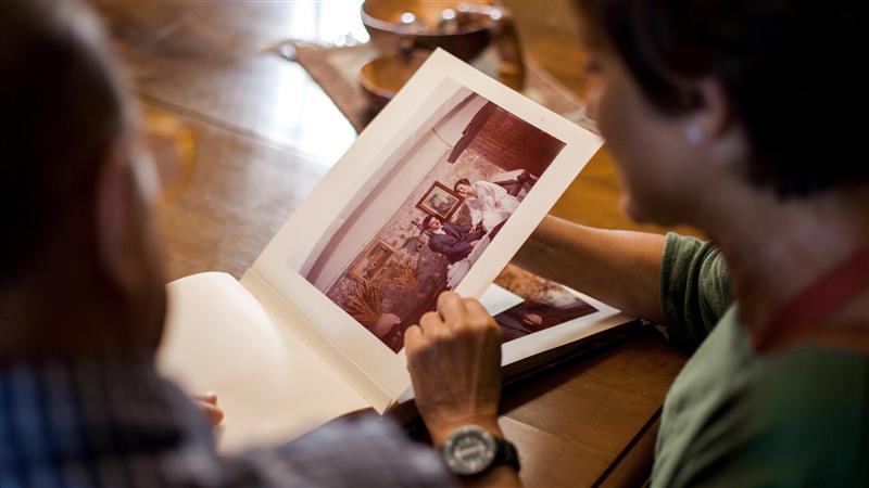 Older adult receiving long-term care support